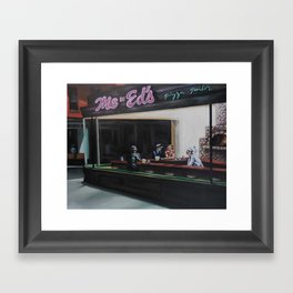 Pizza Hawks (Me n Ed's) Framed Art Print