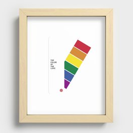 LGBT PANTONE COLOR DESIGN Recessed Framed Print