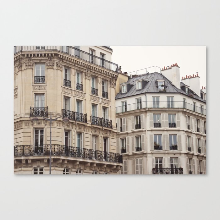 Paris classic facades Canvas Print