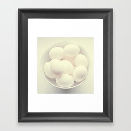 Ghost eggs Framed Art Print