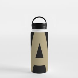 Letter A (Sand & Black) Water Bottle