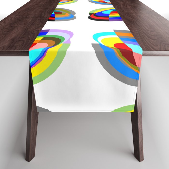Rainbow disks Table Runner