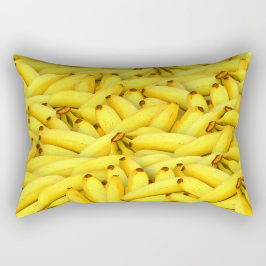 Yellow Bananas pattern Rectangular Pillow