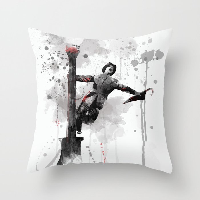 Singing in the Rain - Gene Kelly Throw Pillow