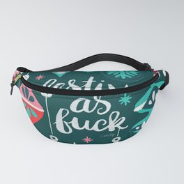 Festive As F*ck – Teal Fanny Pack