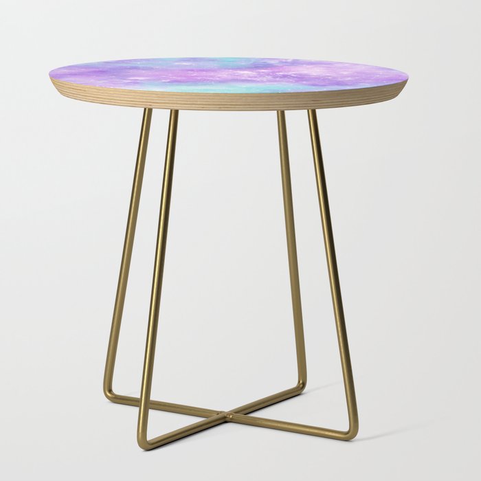 Purple Blue Galaxy Painting Side Table