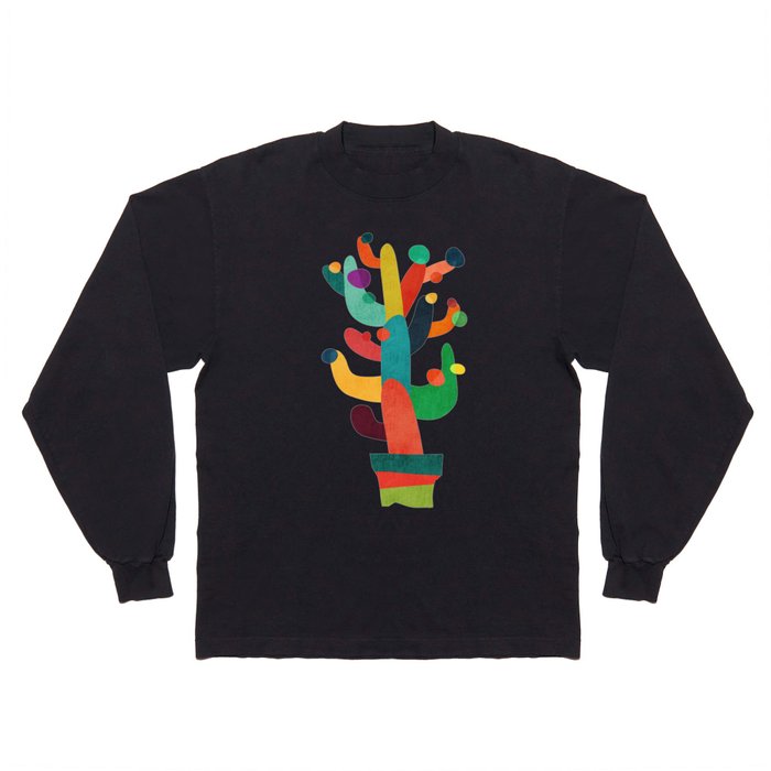 Whimsical Cactus Long Sleeve T Shirt