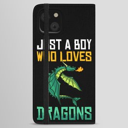 Dragon Head Funny Cute Fantasy Creature iPhone Wallet Case