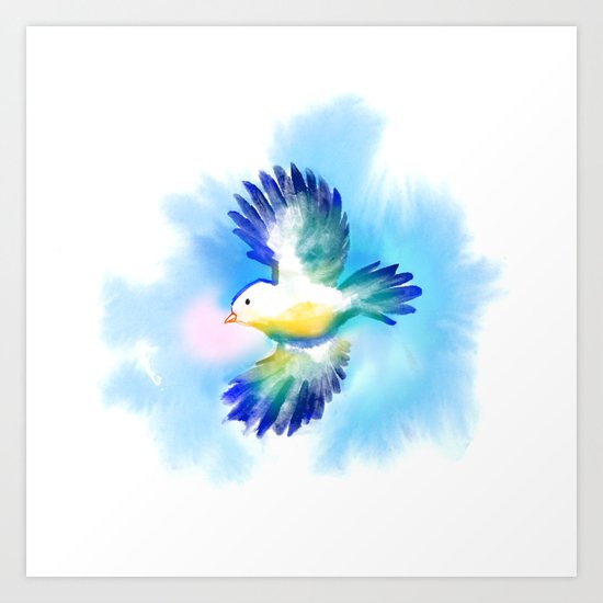 Bluebird Art Print