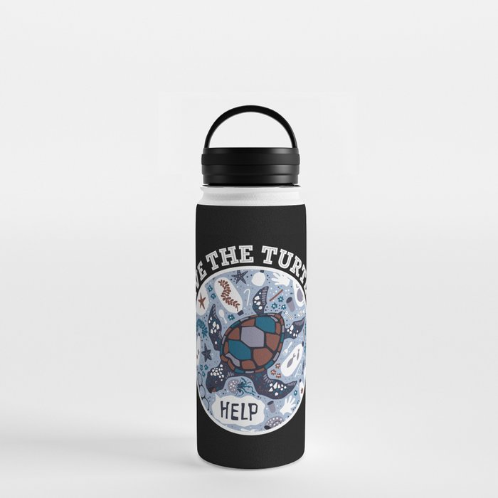 Save The Turtles Water Bottle