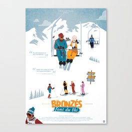 Les Bronzés font du ski - Fanart movie poster Canvas Print