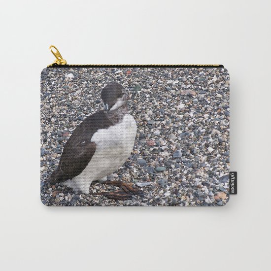 Razorbill Walking on the Beach Carry-All Pouch