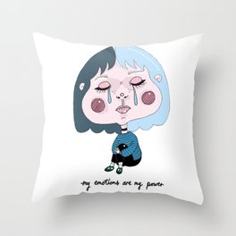 My Emotions Are My Power Throw Pillow