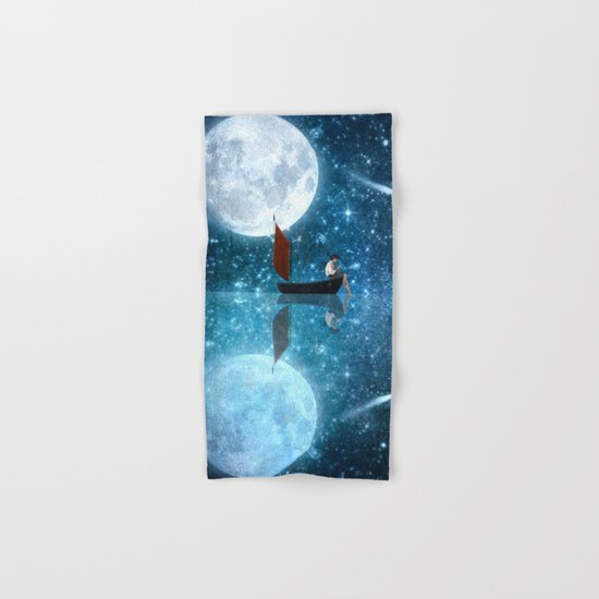 The Moon and Me v2 Hand & Bath Towel