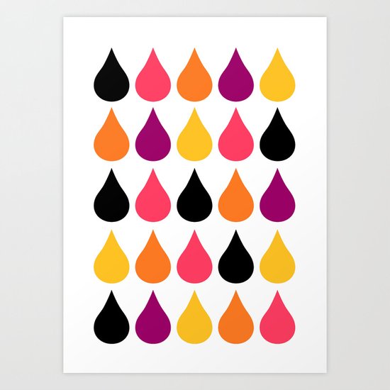 pattern, sweet drops Art Print