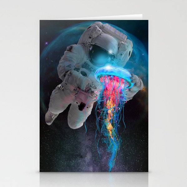 Space Jellyfish Stationery Cards