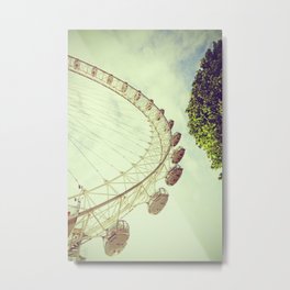 Wanderlust London Photography | Millennium Wheel | Summer in United Kingdom Metal Print
