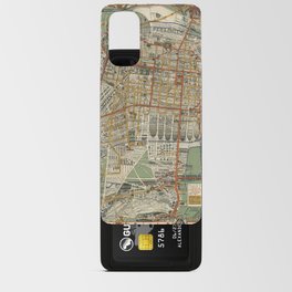 Mexico City Map - Vintage Pictorial Map Android Card Case