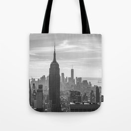 New York City Black and White Tote Bag
