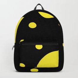 Lemon pop on black Backpack