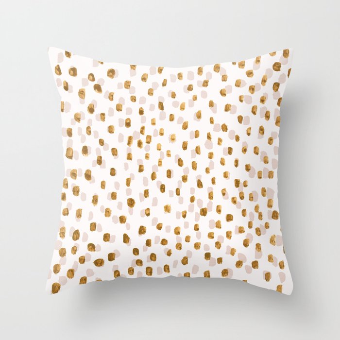 Soft Gold Throw Pillow