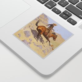 The Cowboy by Frederic Remington Sticker