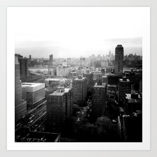 Brooklyn Black and White Art Print
