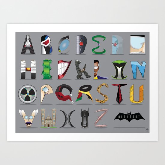 The Alphabat - Horizontal Pro Art Print