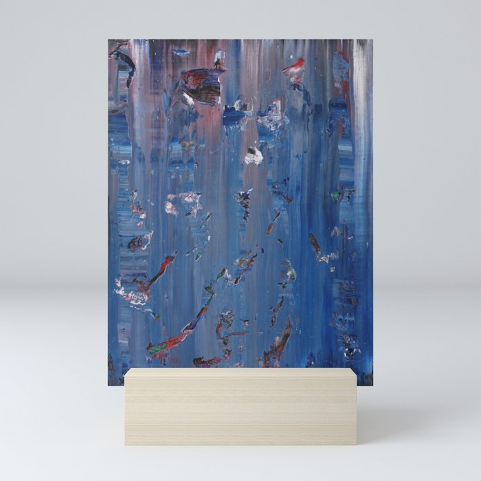 Abstract Blue/Purple Mini Art Print