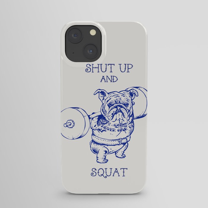 English Bulldog Squat iPhone Case