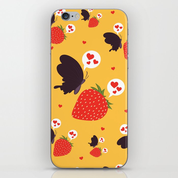 the death loves the strawberry iPhone Skin
