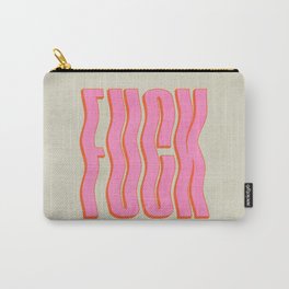 Favorite Word: Peach Wavy Edition Carry-All Pouch
