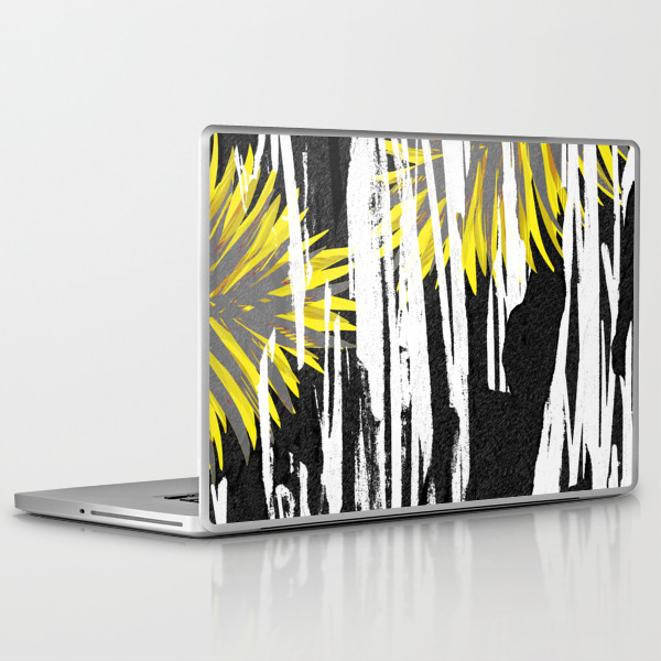 Abstract Palm Tree Leaves Design Laptop Ipad Skin By