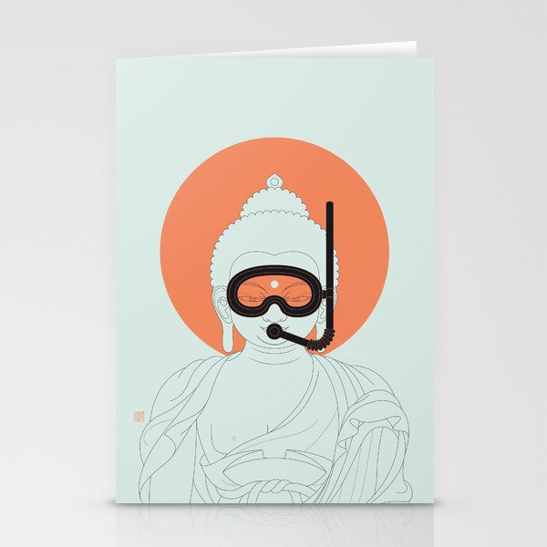 Buddha : Take A Deep Breath! Stationery Cards
