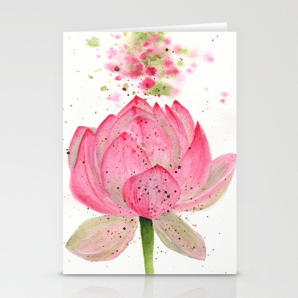 Lotus  Stationery Cards