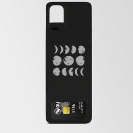 Moon Full Moon Lunar Phases Space Android Card Case