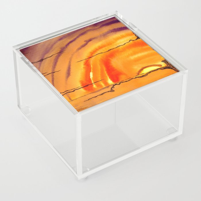 Sunset illustration Acrylic Box