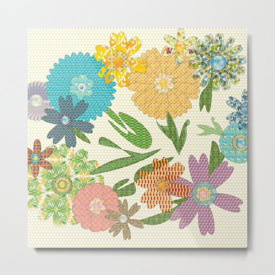 Flower Gardens Metal Print