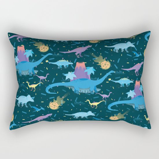 Funky Dinos Rectangular Pillow