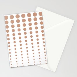 Tan and White Reduced Polka Dots Pattern Pairs DE 2022 Popular Color Chinook Salmon DET456 Stationery Card