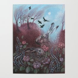 Hares and Crows Poster