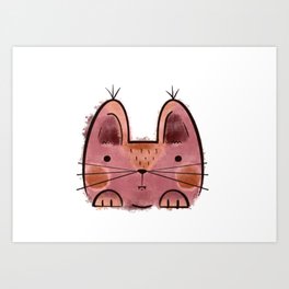 Brown Cat Art Print