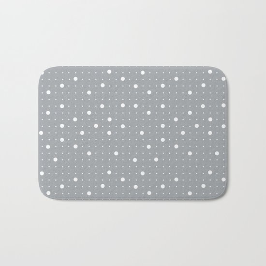 Pin Points Grey Bath Mat