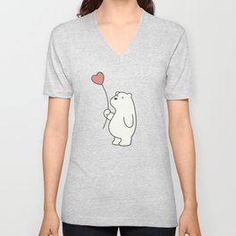 Kawaii Cute Polar Bear V Neck T Shirt
