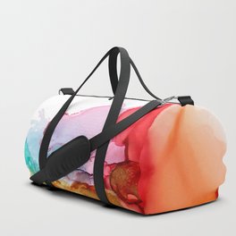 Absolutely Explosive Abstract Alcohol Ink (Pride, gold, rainbow) Duffle Bag