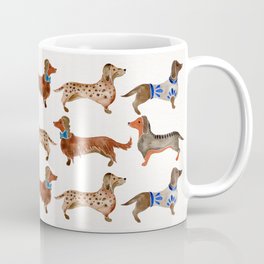 Dachshunds Coffee Mug | Painting, Curated, Animal, Illustration, Nature 