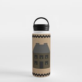 Primitive Saltbox House Water Bottle