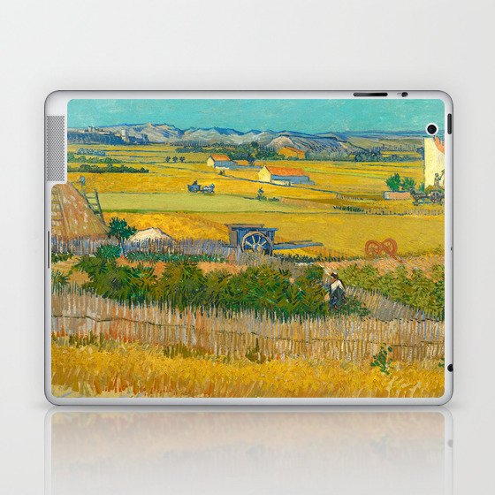 The Harvest, 1888 by Vincent van Gogh Laptop & iPad Skin