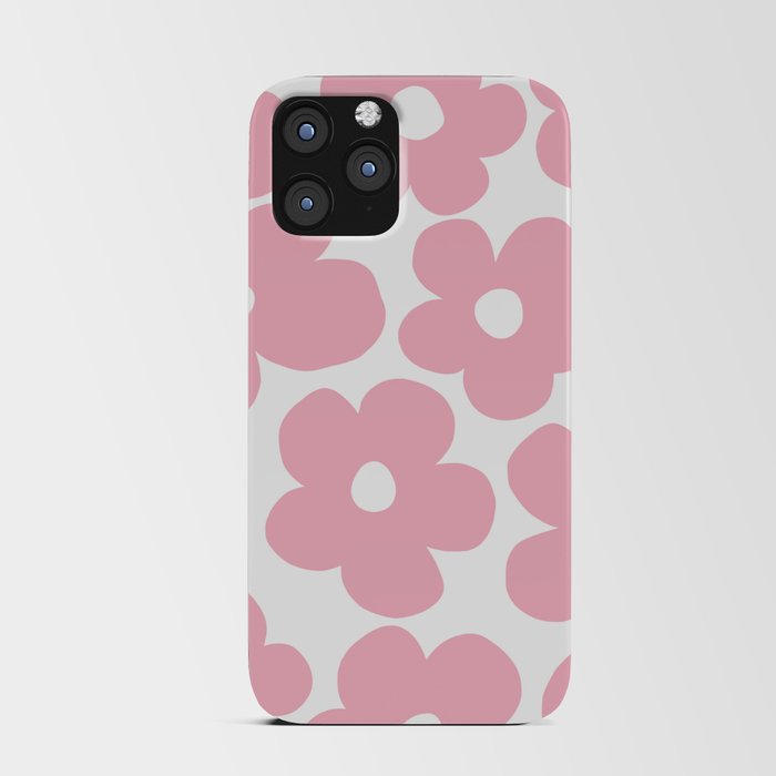 Pastel Pink Daisies - Large Flowers – Floral Pattern Decor iPhone Card Case