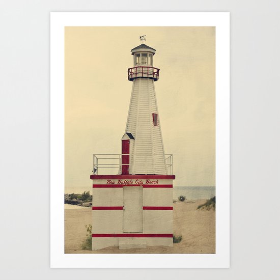 New Buffalo Lighthouse Art Print